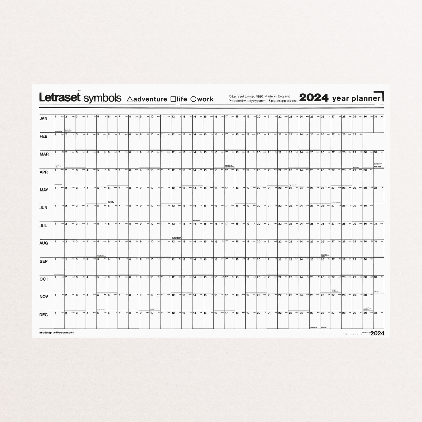 2024 Year Planner Landscape