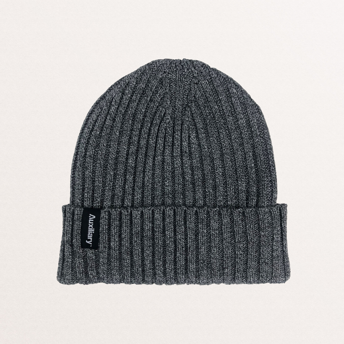 Auxiliary – Recycled Bottle Beanie – Grey Marl